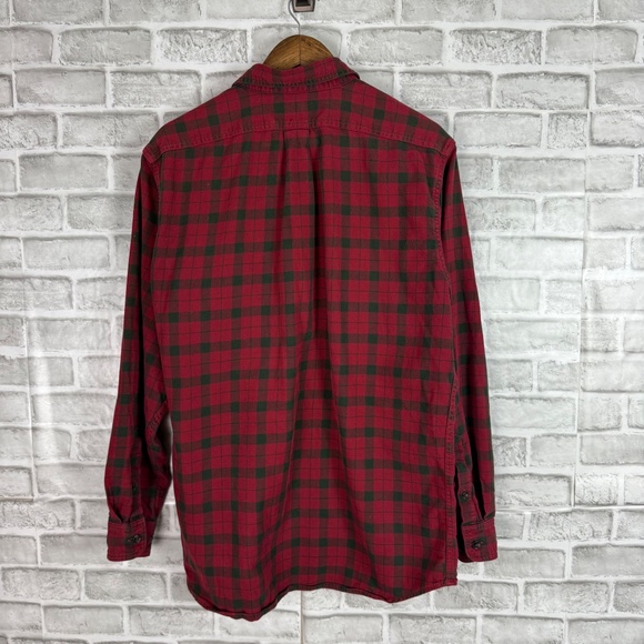 CC Filson Buffalo Plaid Double Pocket Long Sleeve Flannel Button Up Shirt MEDIUM - Picture 5 of 8